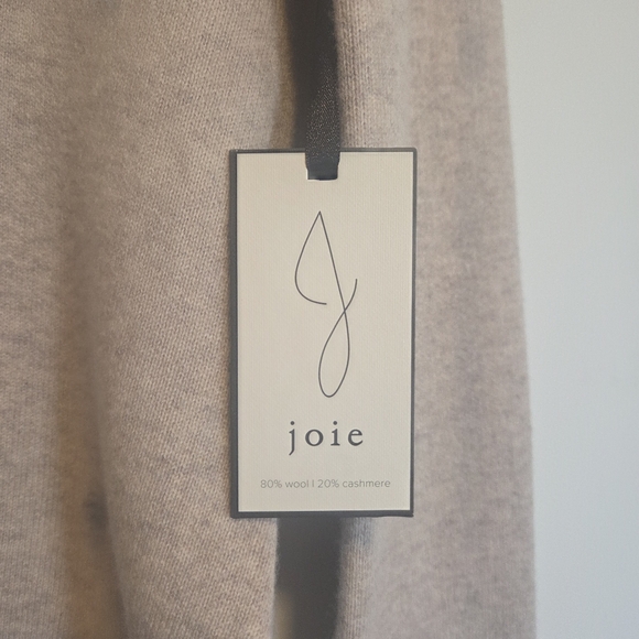 NWT Joie 80% Wool 20% Cashmere Button Front Cardigan – Soft Beige – Size S - Picture 3 of 5
